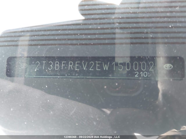 Toyota 2ar-fe 2014 2T3BFREV2EW150002 Image 9