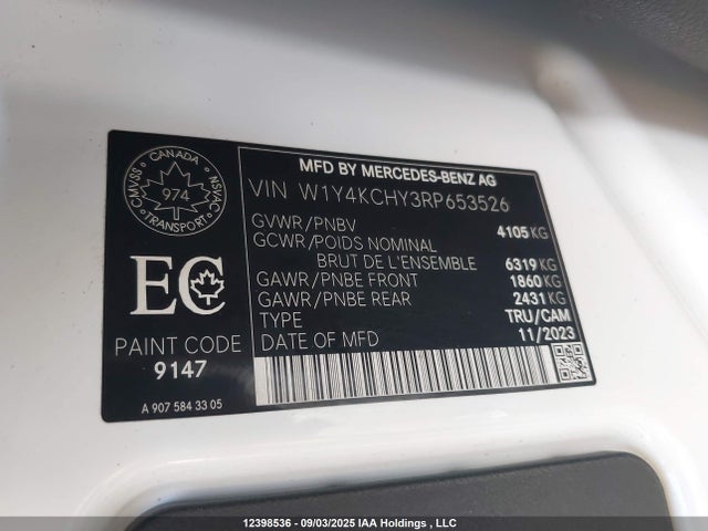 W1Y4KCHY3RP653526 Mercedes-Benz om654