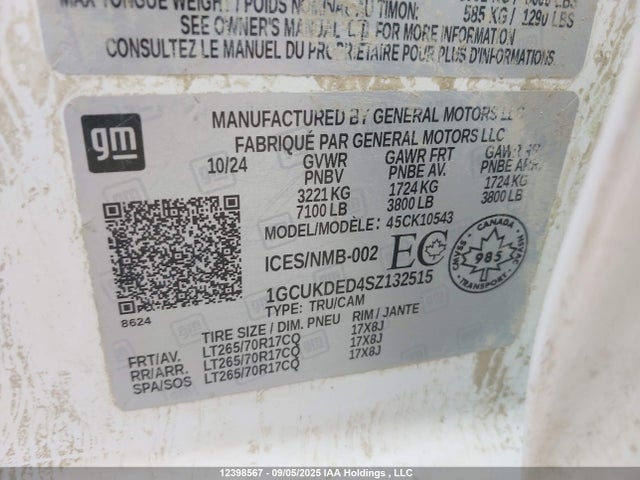 1GCUKDED4SZ132515 Chevrolet l84
