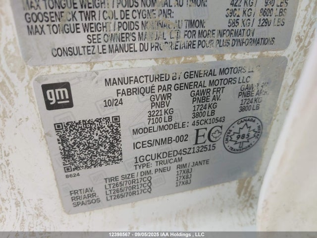 1GCUKDED4SZ132515 Chevrolet l84