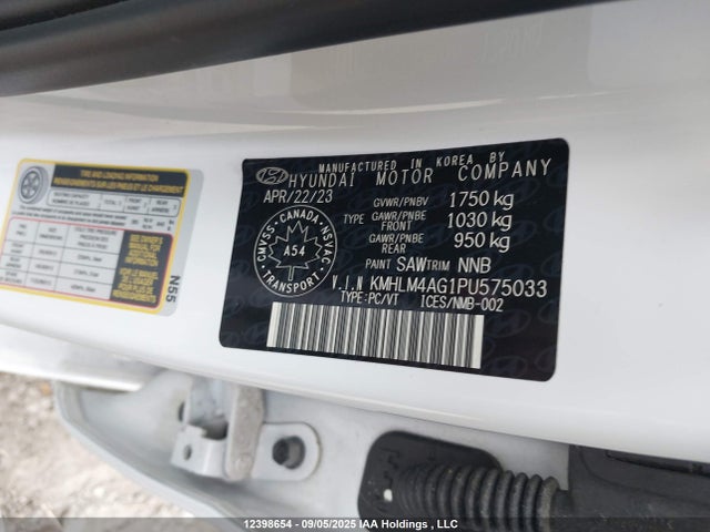 KMHLM4AG1PU575033 Hyundai mpi nu pe