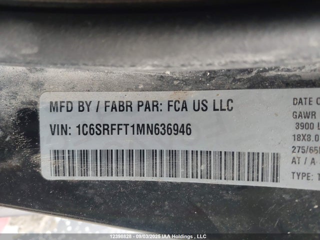 RAM 1500 2021 1C6SRFFT1MN636946 Image 9