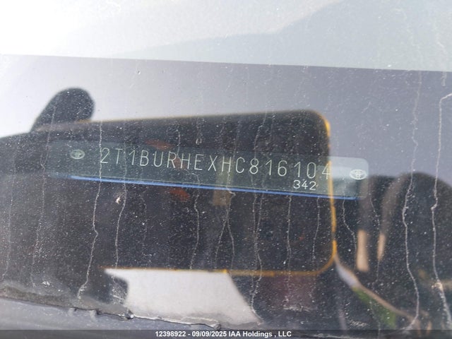 Toyota 2zr-fe 2017 2T1BURHEXHC816104 Image 18