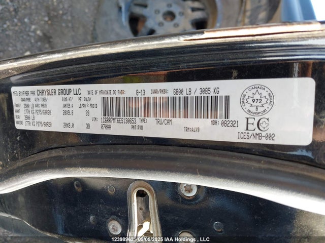 12398963 :رقم المزاد ، 1C6RR7MT6ES130653 vin ، 2014 Ram 1500 Sport مزاد بيع
