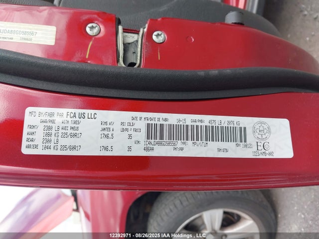 Jeep Compass 2016 1C4NJDAB8GD585567 Image 9