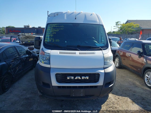 12399007 :رقم المزاد ، 3C6TRVDG7LE135759 vin ، 2020 Ram Promaster 2500 2500 High مزاد بيع