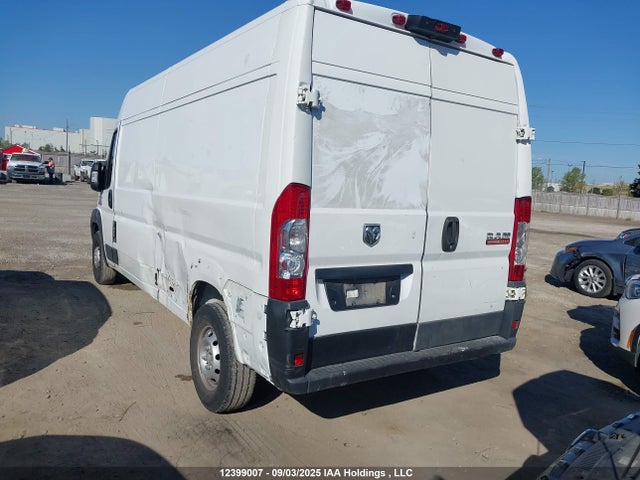 12399007 :رقم المزاد ، 3C6TRVDG7LE135759 vin ، 2020 Ram Promaster 2500 2500 High مزاد بيع