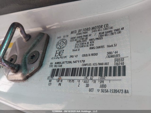 Ford 2020 2020 NM0LS7T29L1471170 Image 9