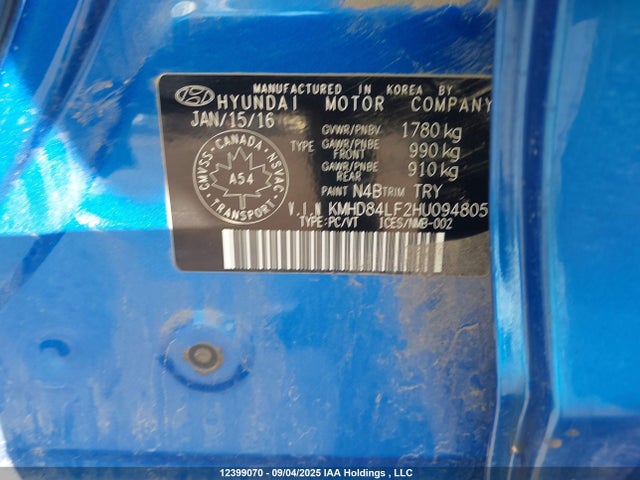 Hyundai 2017 2017 KMHD84LF2HU094805 Image 17