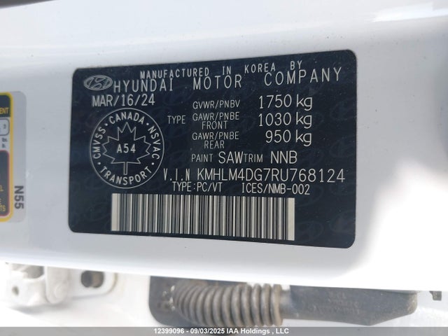 Hyundai mpi nu pe 2024 KMHLM4DG7RU768124 Image 9