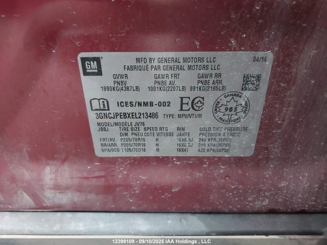 3GNCJPEBXEL213486 Chevrolet LUV