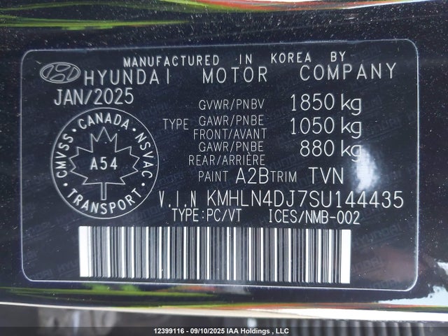 KMHLN4DJ7SU144435 Hyundai gdi kappa