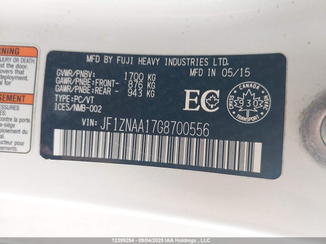 JF1ZNAA17G8700556 Scion fa20