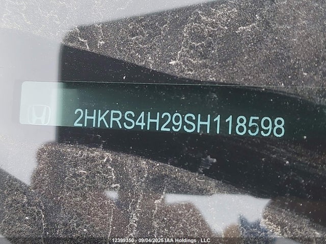2HKRS4H29SH118598 Honda l15be