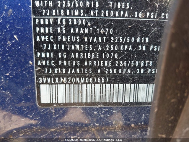 3VVLX7B20NM067557 Volkswagen tsi
