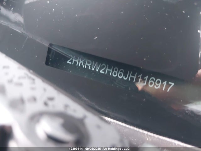 2HKRW2H86JH116917 Honda Cr-v Ex-l