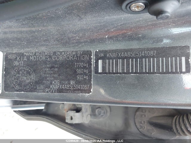 KIA Forte 2014 KNAFX4A85E5141087 Image 9