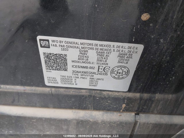 Chevrolet lsd 2024 3GNAXWEG5RL243335 Image 18