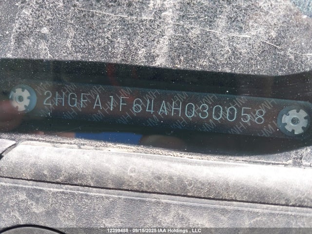 12399488 :رقم المزاد ، 2HGFA1F64AH030058 vin ، 2010 Honda Civic Lx-s مزاد بيع
