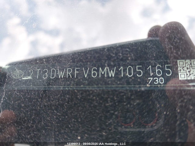 2T3DWRFV6MW105165 Toyota a25a-fxs, 3nm+4nm(ni)