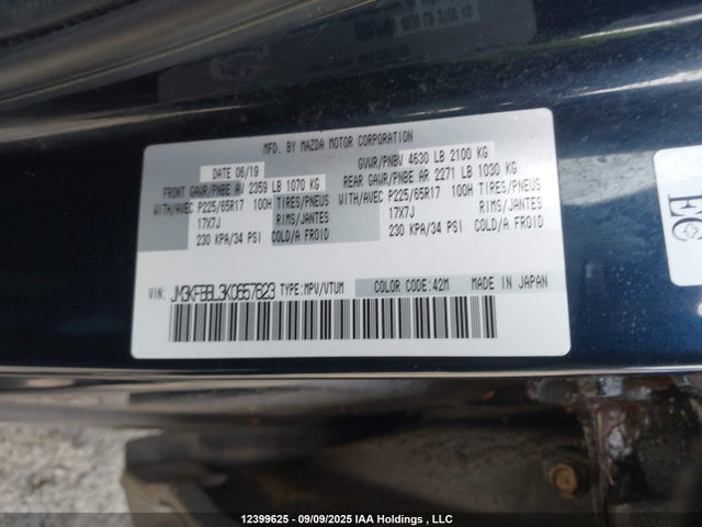Mazda py 2019 JM3KFBBL3K0657623 Image 9