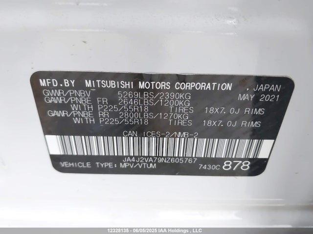 Mitsubishi s61-y61 2022 JA4J2VA79NZ605767 Image 9