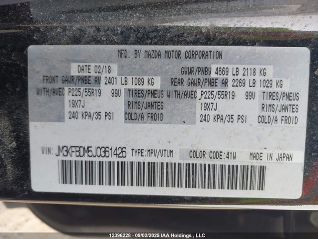 JM3KFBDM5J0361426 Mazda py cylinder deactivation