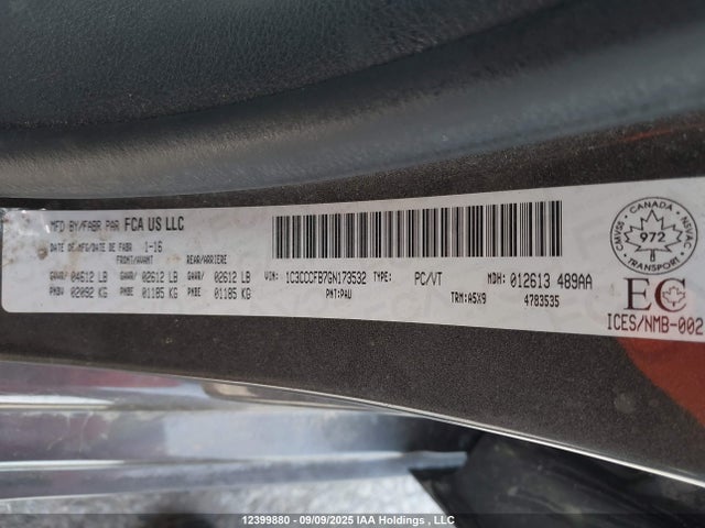 1C3CCCFB7GN173532 Chrysler 200