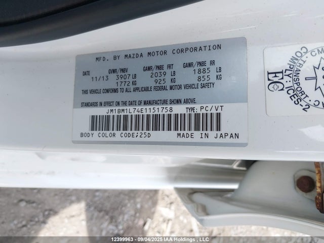 JM1BM1L74E1151758 Mazda pe