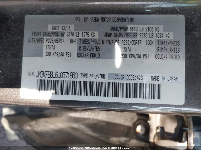 Mazda py 2018 JM3KFBBL6J0371960 Image 19
