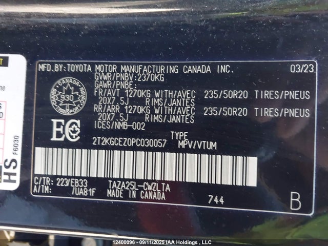 Lexus t24a-fts 2023 2T2KGCEZ0PC030057 Image 9