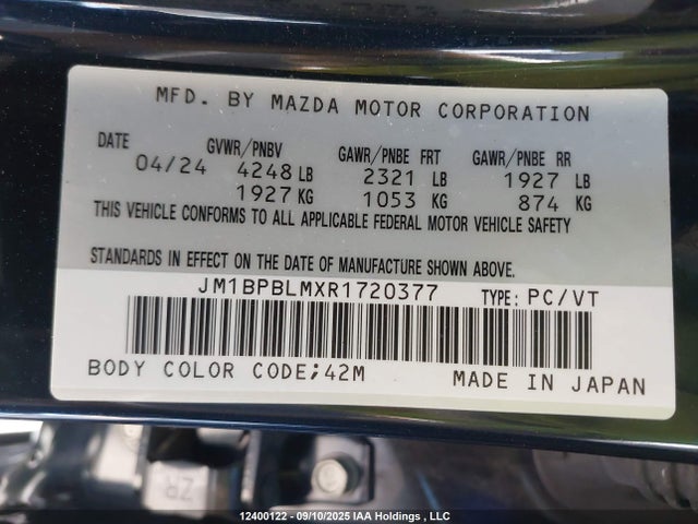 JM1BPBLMXR1720377 Mazda pyukd