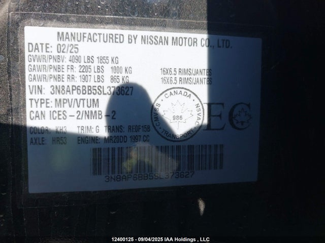Nissan 2025 2025 3N8AP6BB5SL373627 Image 18