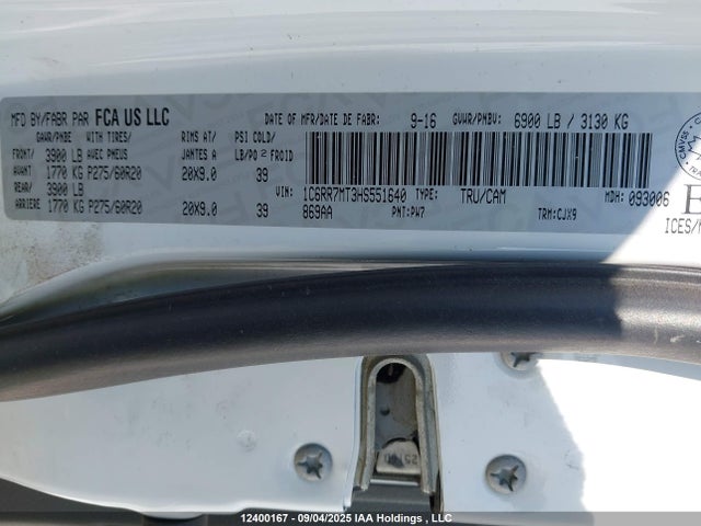 RAM 1500 2017 1C6RR7MT3HS551640 Image 18