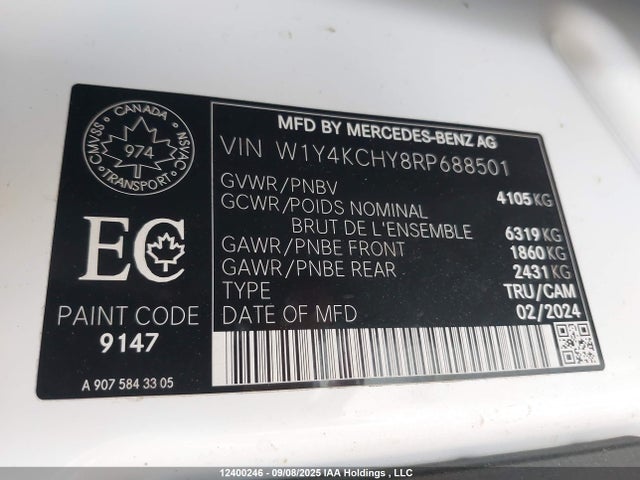W1Y4KCHY8RP688501 Mercedes-Benz om654
