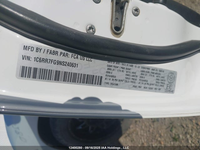 RAM 1500 Classic Tradesman 2022 1C6RR7FG9NS240631 Image 18