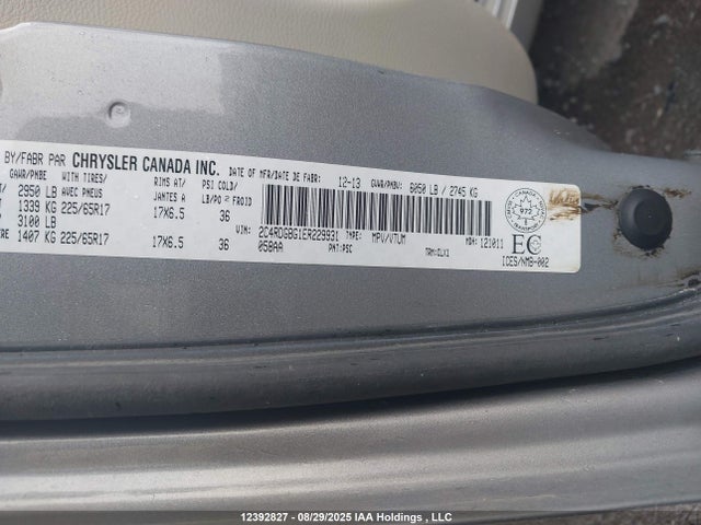2C4RDGBG1ER229931 Dodge Grand Caravan