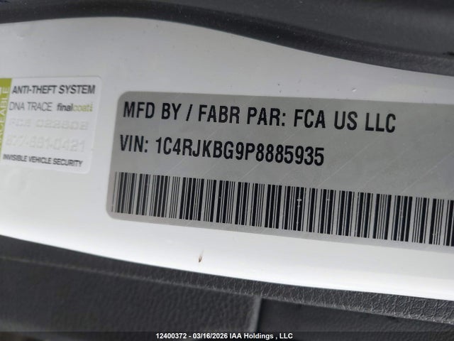 1C4RJKBG9P8885935 Jeep Grand Cherokee L Limited