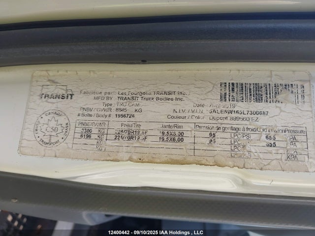 JALE5W165L7300687 Isuzu 4hk1-tc