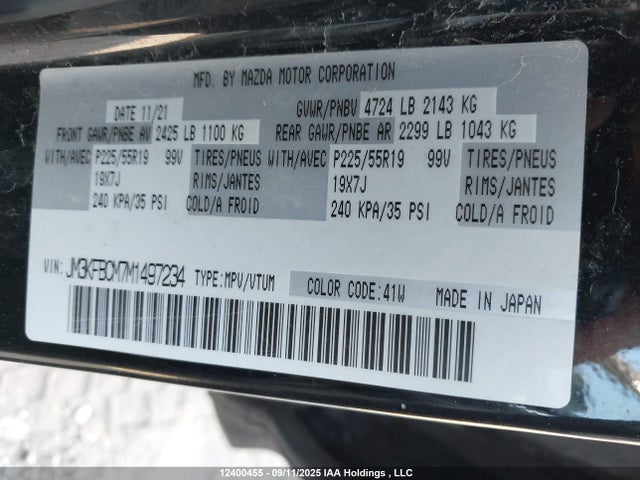 Mazda py cylinder decativation 2021 JM3KFBCM7M1497234 Image 18