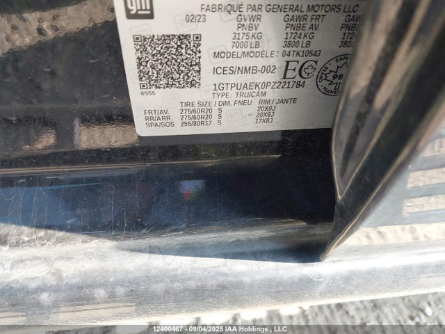 1GTPUAEK0PZ221784 GMC l3b
