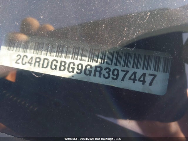 2C4RDGBG9GR397447 Dodge Grand Caravan
