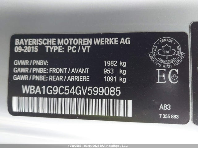 WBA1G9C54GV599085 BMW 228I