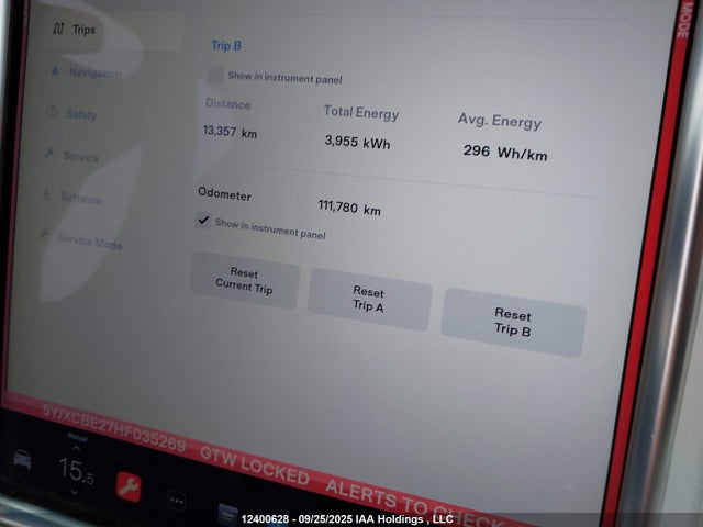 5YJXCBE27HF035269 Tesla MODEL X