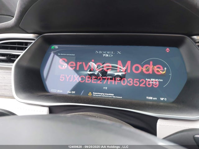 5YJXCBE27HF035269 Tesla MODEL X