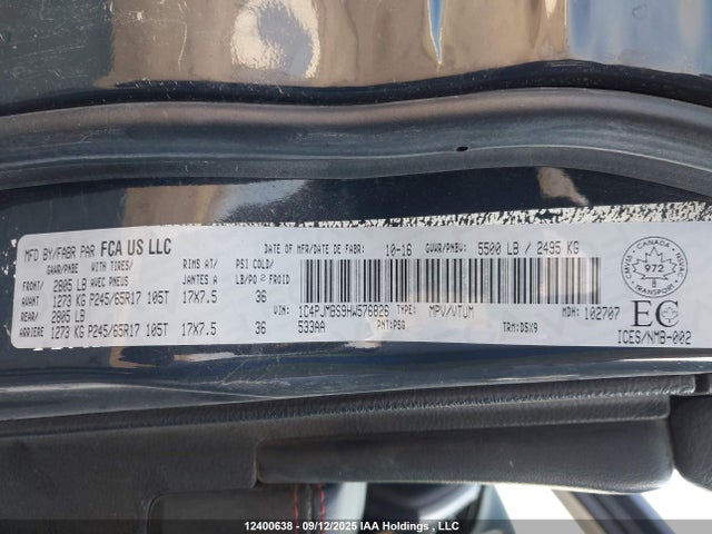 1C4PJMBS9HW576826 Jeep 2017