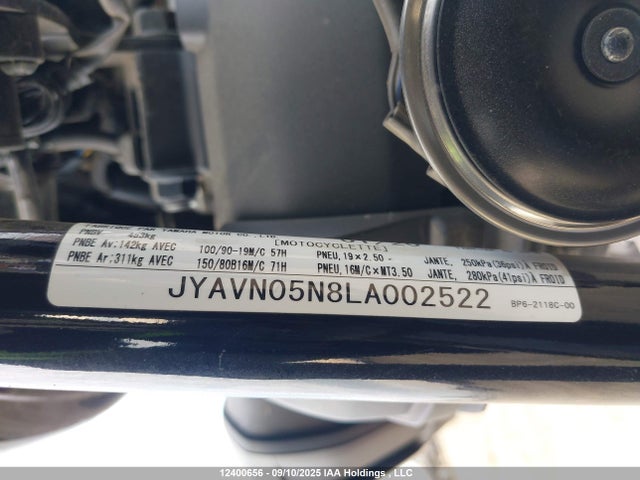JYAVN05N8LA002522 Yamaha Xvs950 Bolt