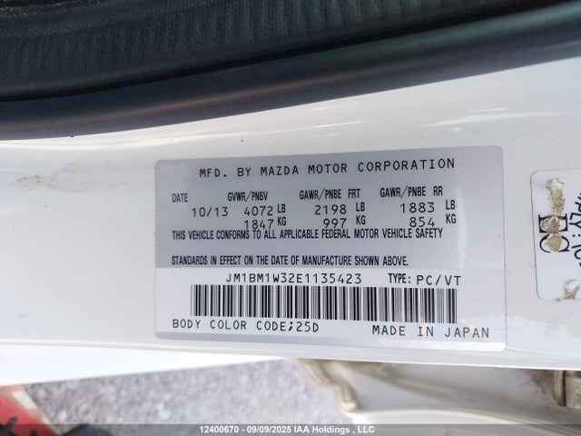 JM1BM1W32E1135423 Mazda py