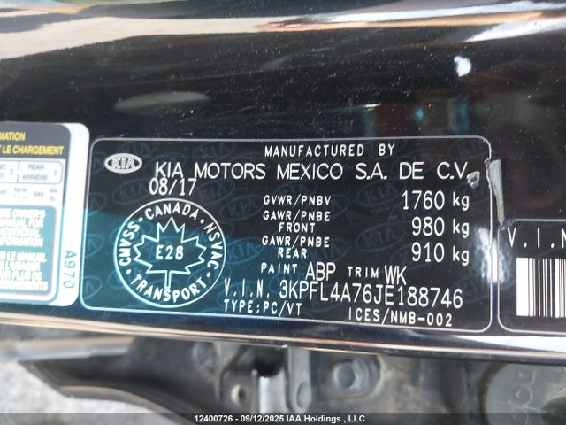 KIA mpi nu 2018 3KPFL4A76JE188746 Image 9
