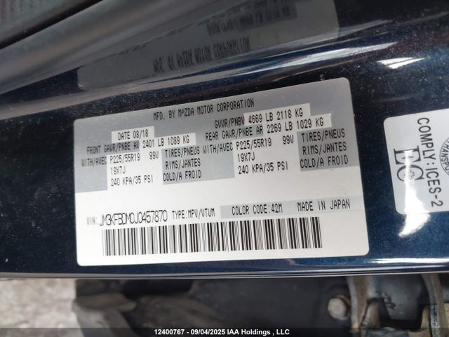Mazda py cylinder deactivation 2018 JM3KFBDM0J0457870 Image 18